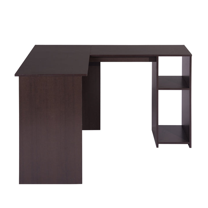 Furniture R Vintage Inspired Compact Wooden L-Shaped Corner Desk