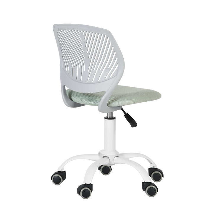 Furniture R Growing Teen Office Chair ,Ergonomic Plastic Task Chair With Adjustable Height And Swivel Function