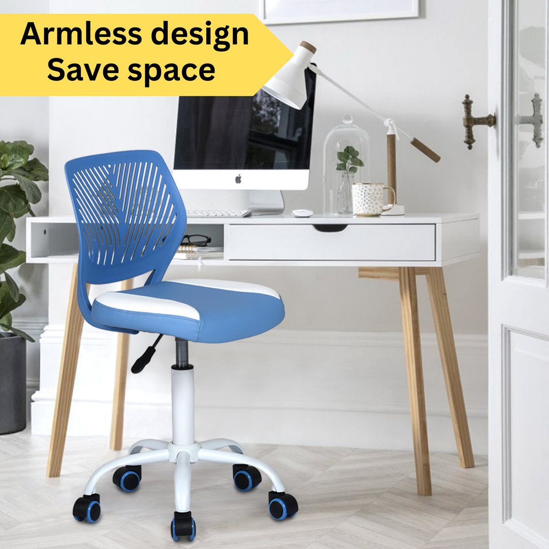 Furniture R Ergonomic Mix Color Pu Small Computer Desk Chair No Arms With Height Adjustable