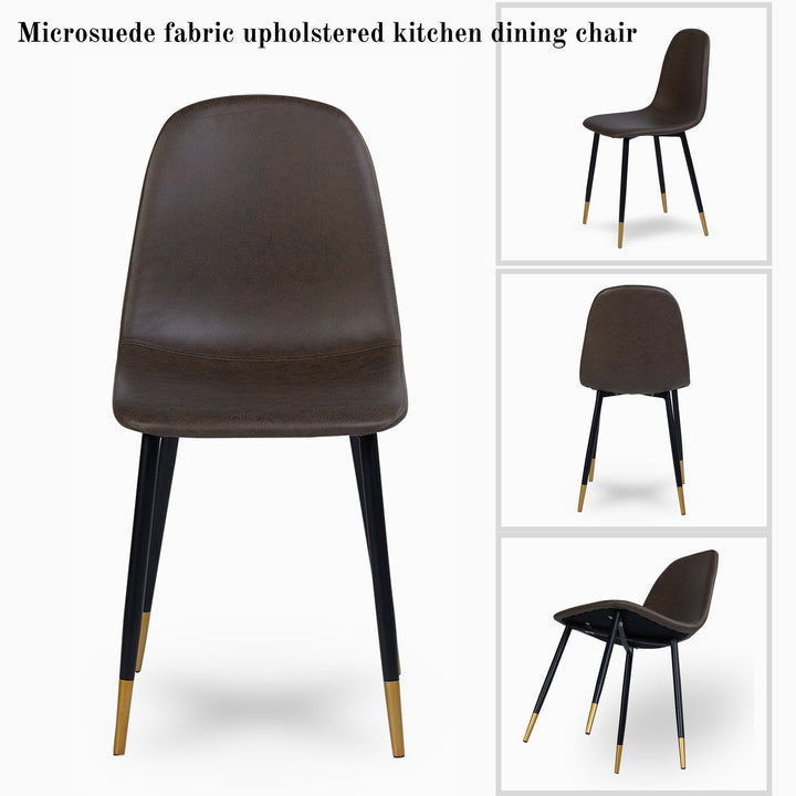Furniture R Scandinavian Modern Design Leathaire Dining Chairs With Curved Backs And Floor Pads