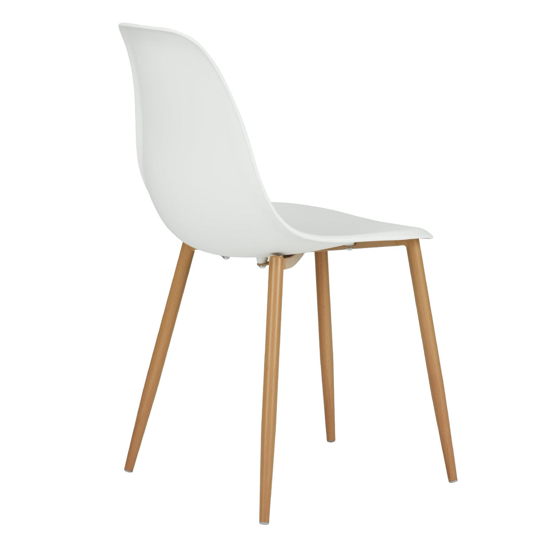 Furniture R Minimalist Design White Plastic Charlton Dining Chair ,Scandinavian Style