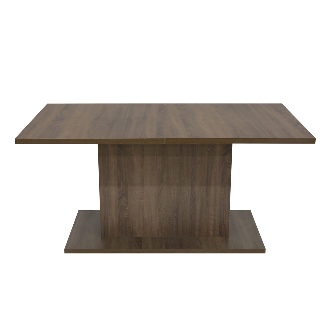 Furniture R Counter Height Dining Table,Rectangular Rustic Kitchen Table, Vintage Brown Multifunctional Wood
