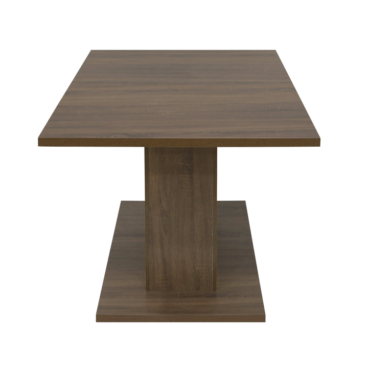 Furniture R Counter Height Dining Table,Rectangular Rustic Kitchen Table, Vintage Brown Multifunctional Wood