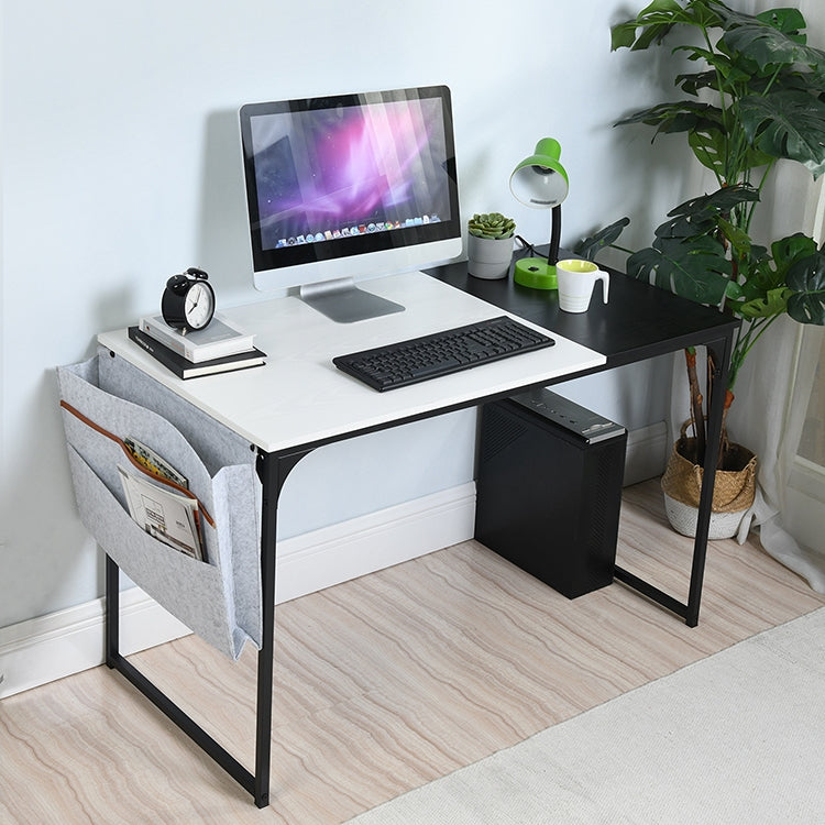 Furniture R Versatile Compter Desk With Fabric File Cabinet And Vintage-Inspired Wooden Top