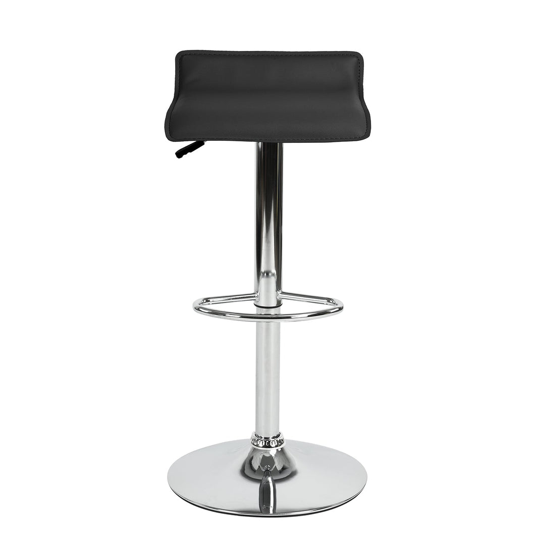 Furniture R Flanagan Barstools With Pvc Upholstery And Adjustable Height,Minimalist Design.