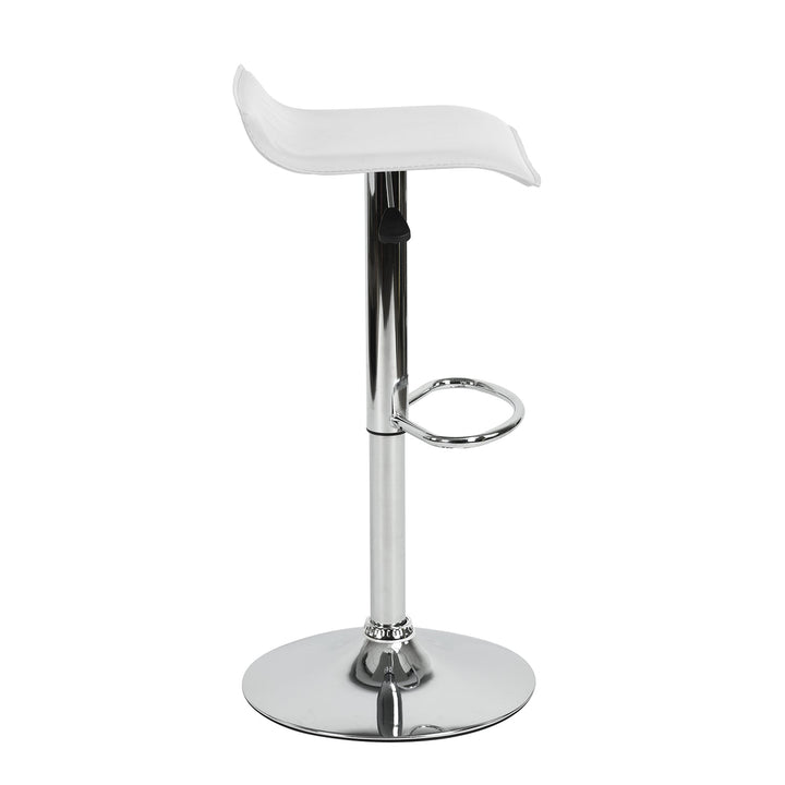 Furniture R Flanagan Barstools With Pvc Upholstery And Adjustable Height,Minimalist Design.
