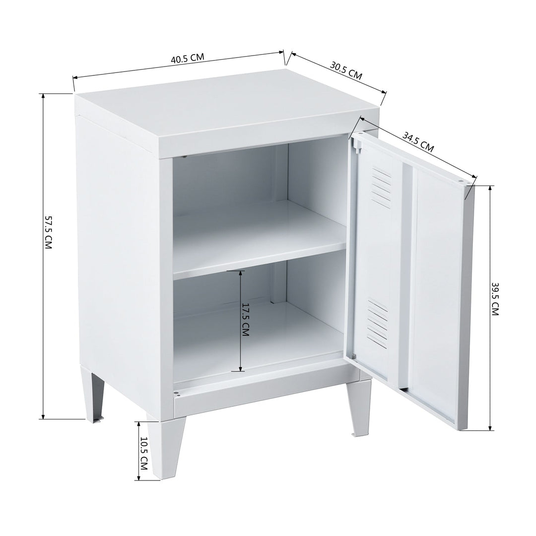 Furniture R Sleek Metal Storage Cabinet With Minimalist Design