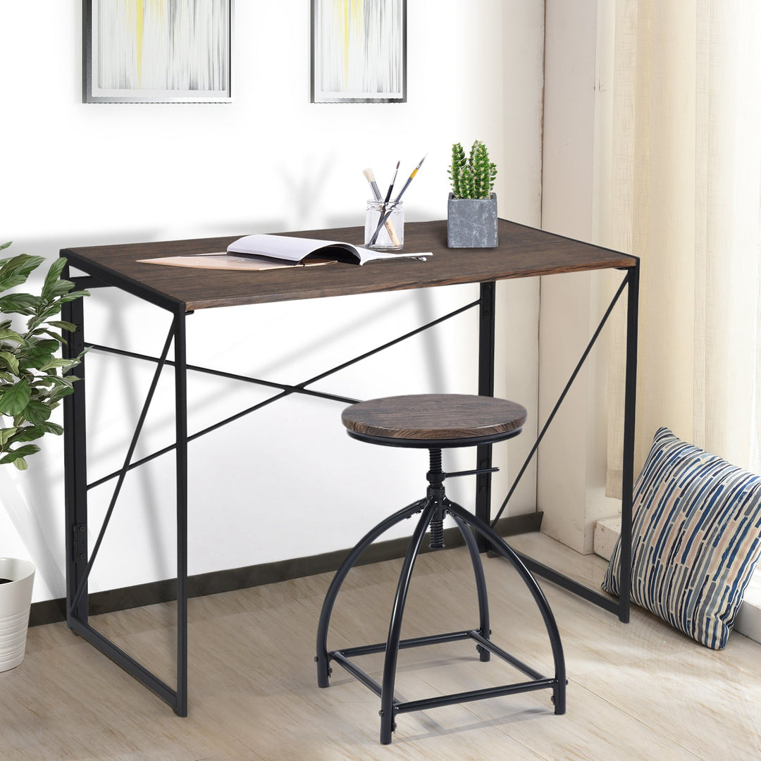 Furniture R Harper Black Foldable Working Desk: A Minimalist, Stylish Workspace