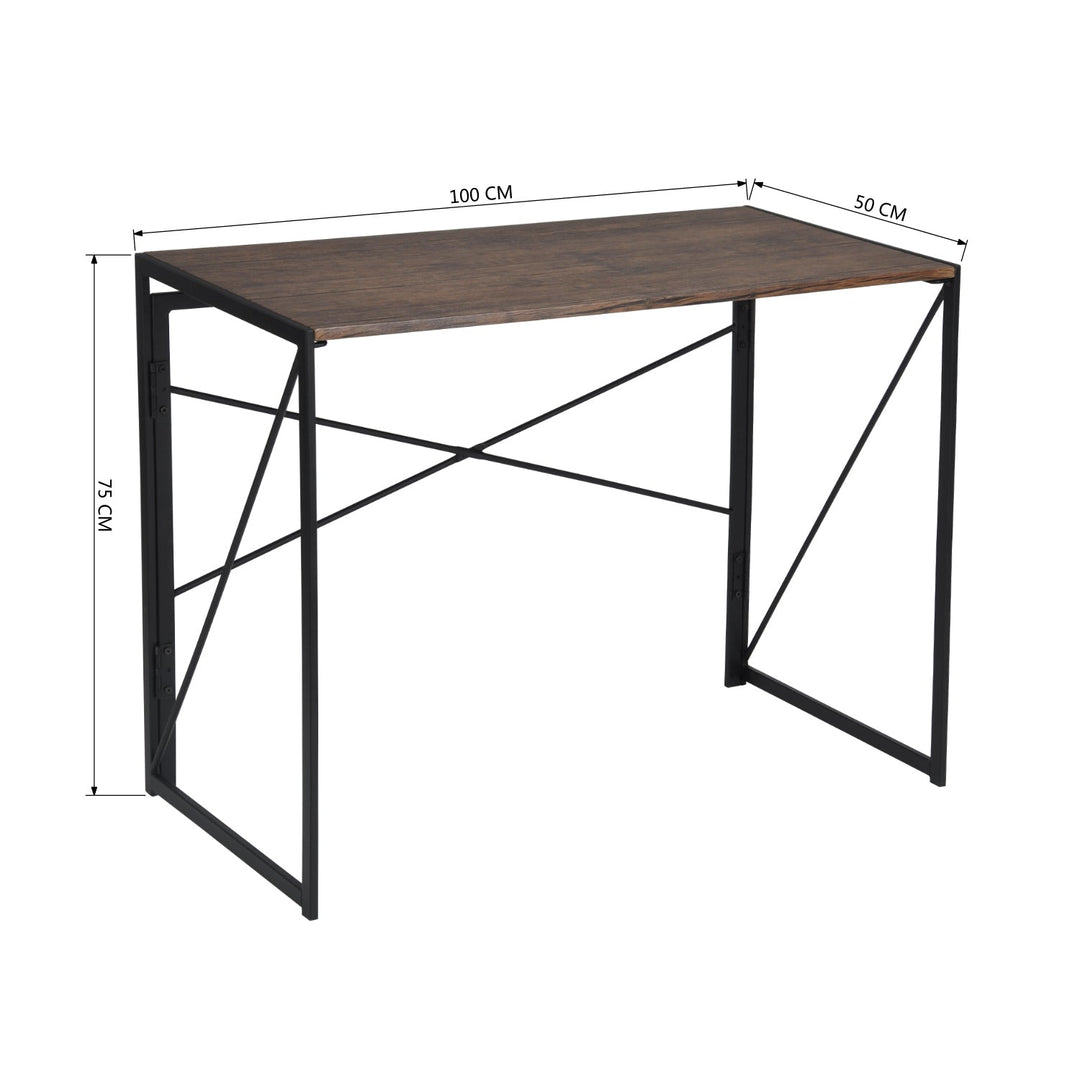 Furniture R Harper Black Foldable Working Desk: A Minimalist, Stylish Workspace