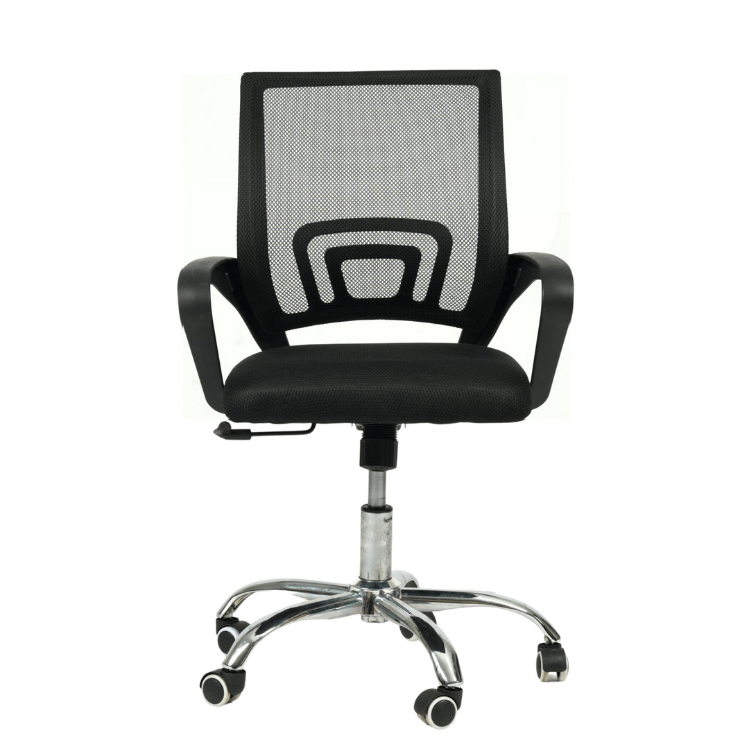 Furniture R Armrest Mesh Office Chair Ergonomic Swivel Black Small Computer Desk Chair