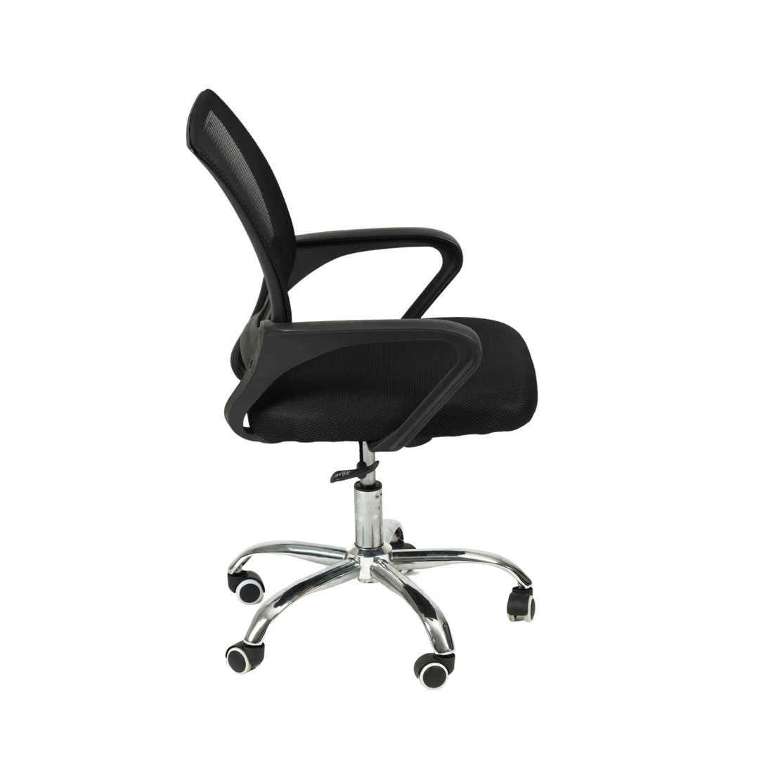 Furniture R Armrest Mesh Office Chair Ergonomic Swivel Black Small Computer Desk Chair