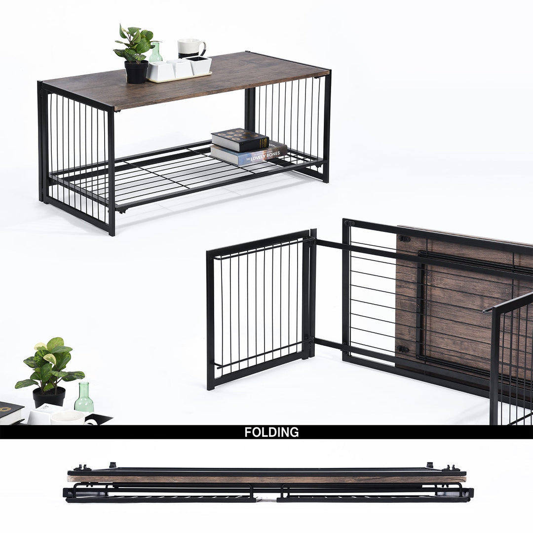 Furniture R Minimalist Scandinavian Foldable Coffee Table Creates Zenful Living Space,Tools Free