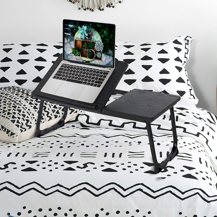 Furniture R Folding Laptop Table: Sleek Minimalist Stand For Organized Home Workspace