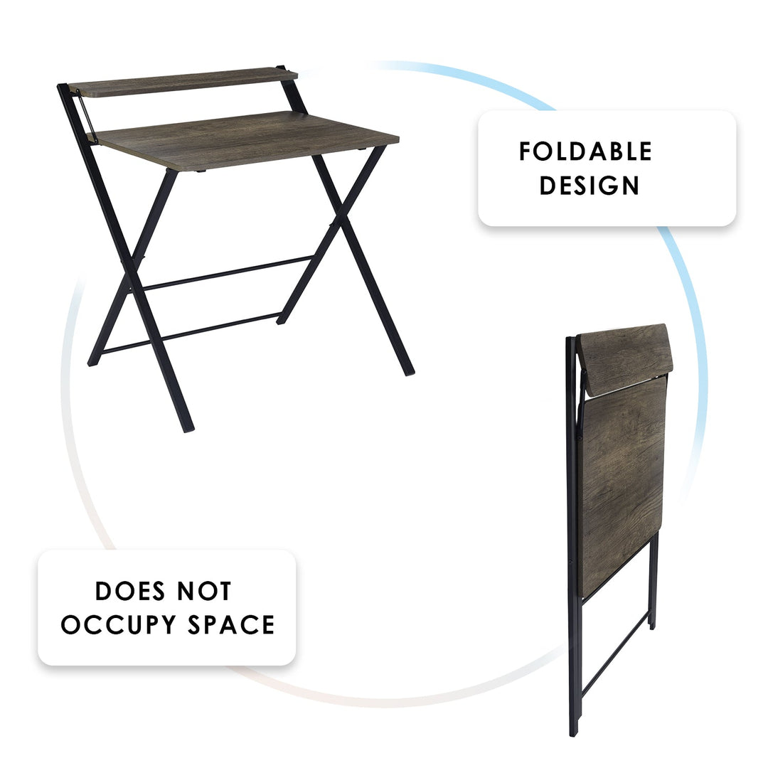 Furniture R Folding Working Desk That Brings Order To Small Spaces