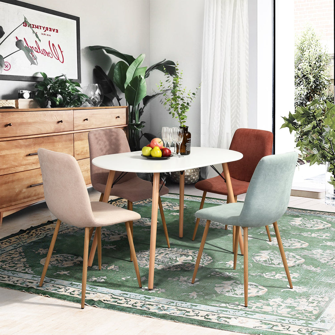 Furniture R Modern Minimalist White Rectangular Dining Table
