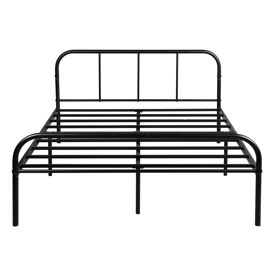 Furniture R Black Metal Bed Frame With Sturdy Steel Construction