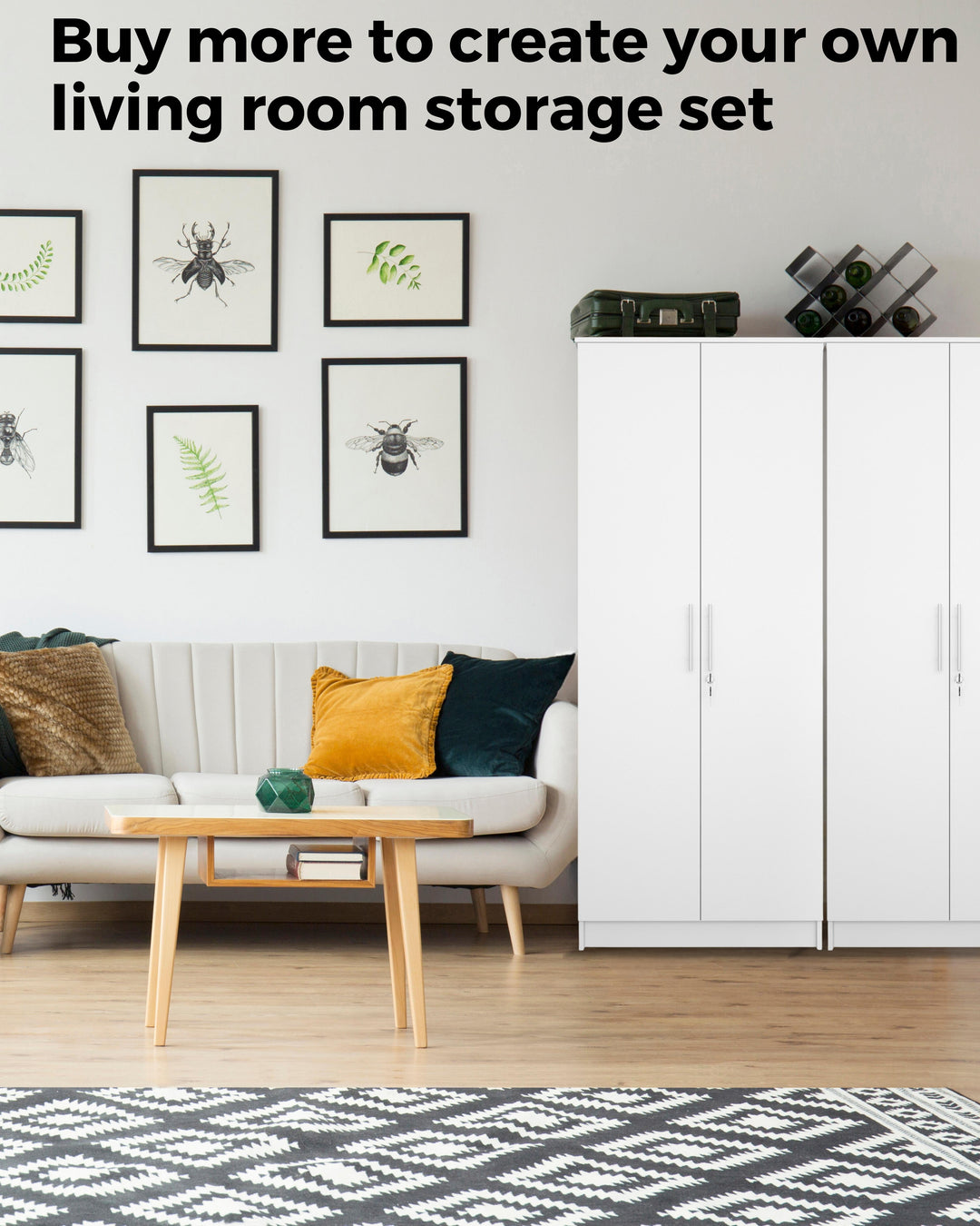 Furniture R 2 Door Free Stand Elegant Wood Wardrobe With Plenty Of Storage Space
