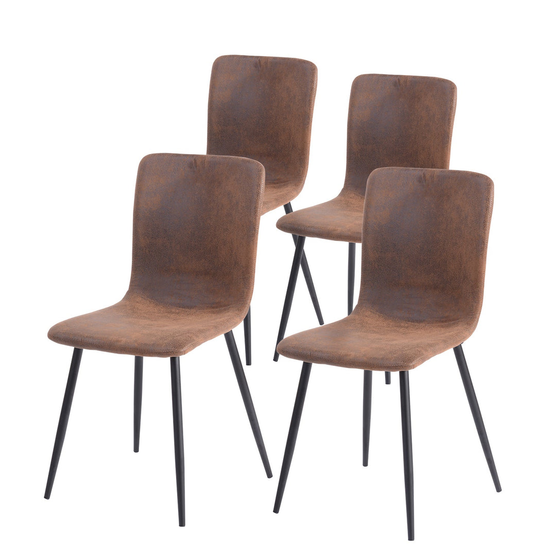 Furniture R Modern And Comfortable Suede Upholstery Dining Chairs