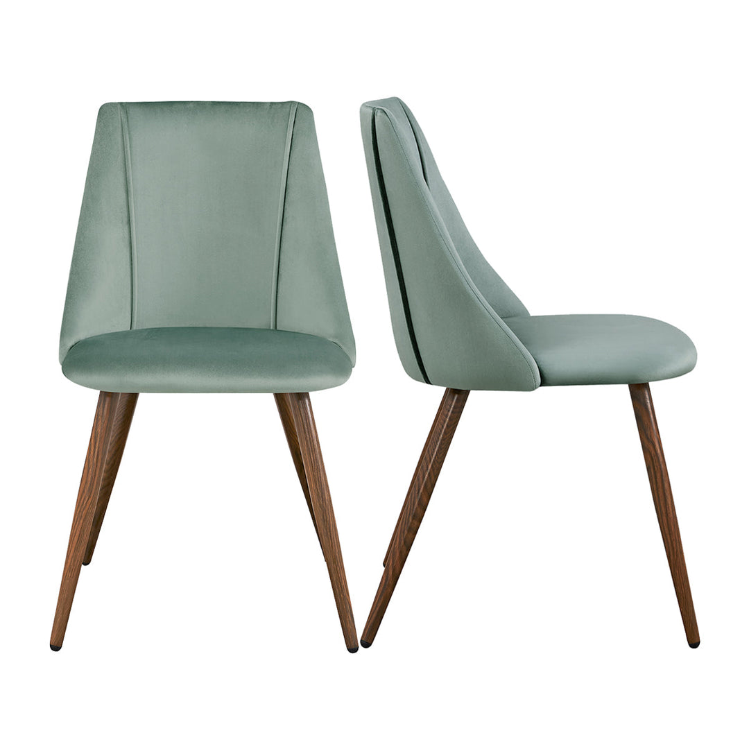 Furniture R Comfortable Upholstered Dining Chairs With Luxury Velvet And Metal Frames