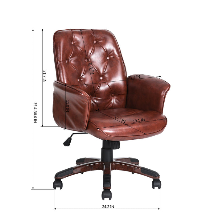 Furniture R Retro-Inspired Office Chair With Vintage Charm And Modern Comfort