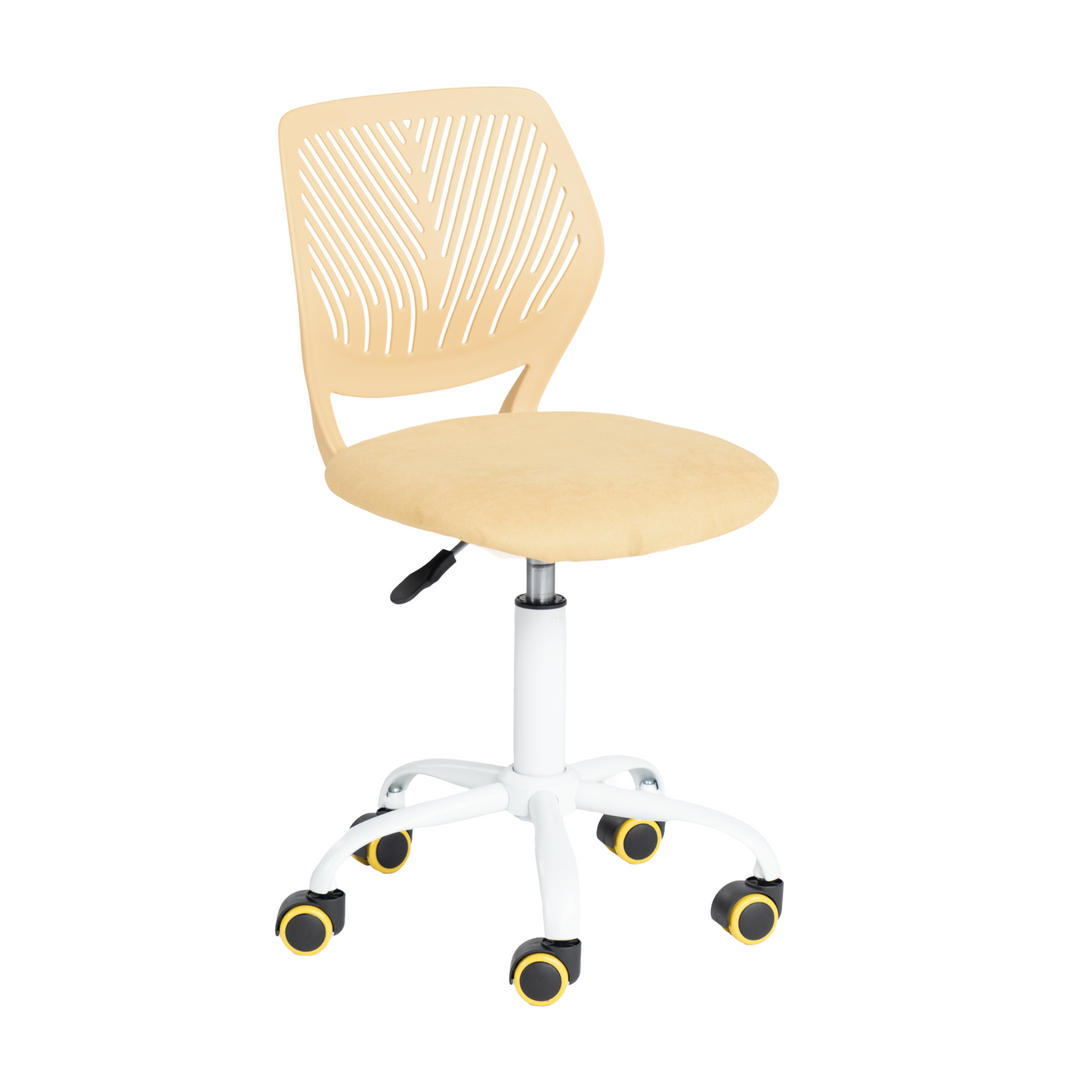Chaise de bureau pour adolescents en pleine croissance Furniture R, chaise de travail ergonomique en plastique avec hauteur réglable et fonction pivotante