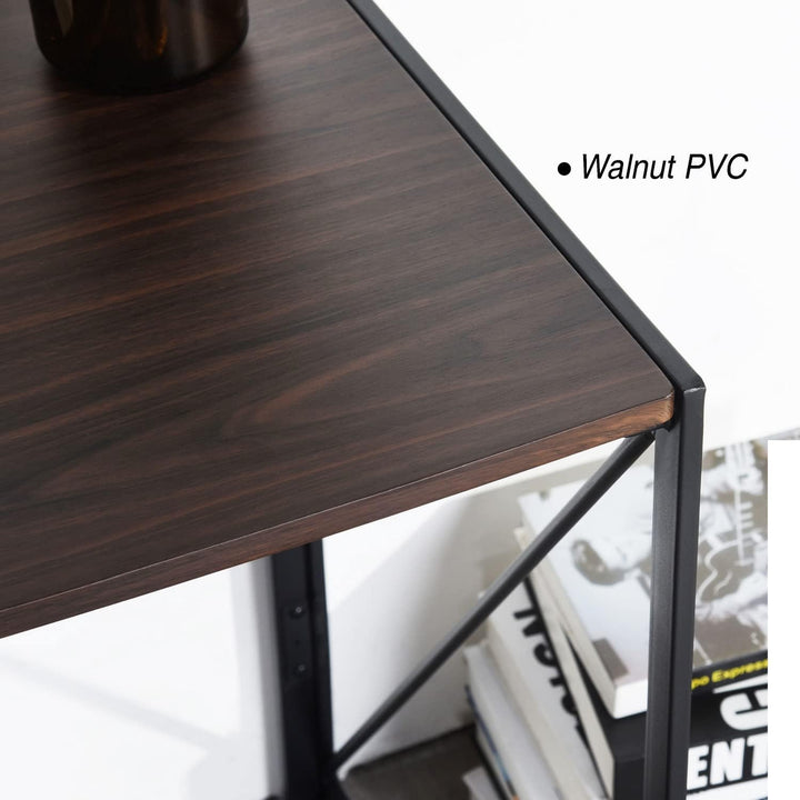 FurnitureR Folding Computer Table, Small Space Foldable Desk, MDF & Metal Frame, Portable Desk for Home Office, Writing Workstation for Living Room, Bedroom, Dormitory, 100x50x75.5cm