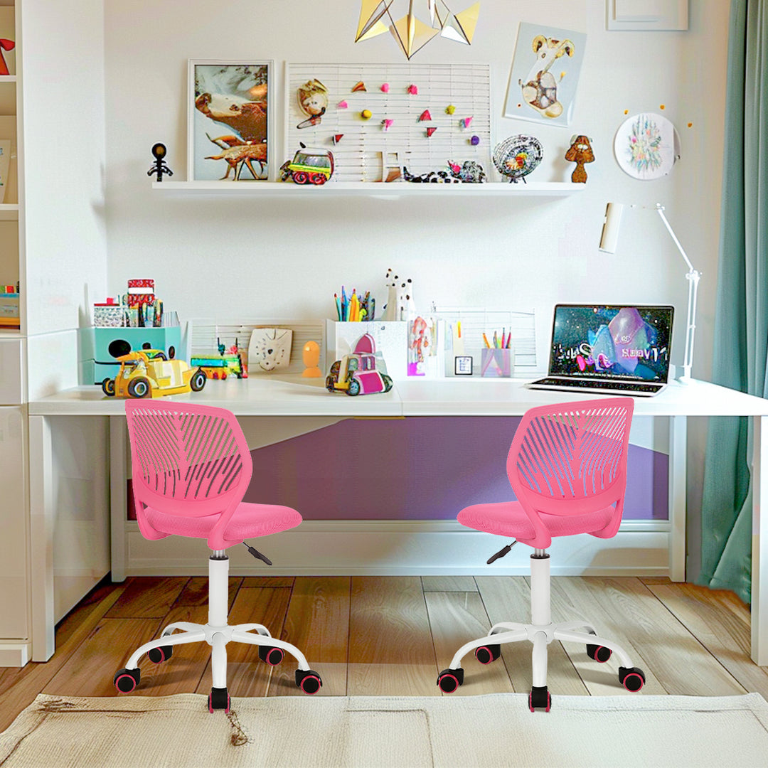 Chaise de bureau pour adolescents en pleine croissance Furniture R, chaise de travail ergonomique en plastique avec hauteur réglable et fonction pivotante
