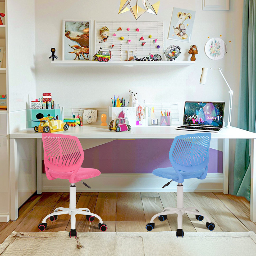 Chaise de bureau pour adolescents en pleine croissance Furniture R, chaise de travail ergonomique en plastique avec hauteur réglable et fonction pivotante