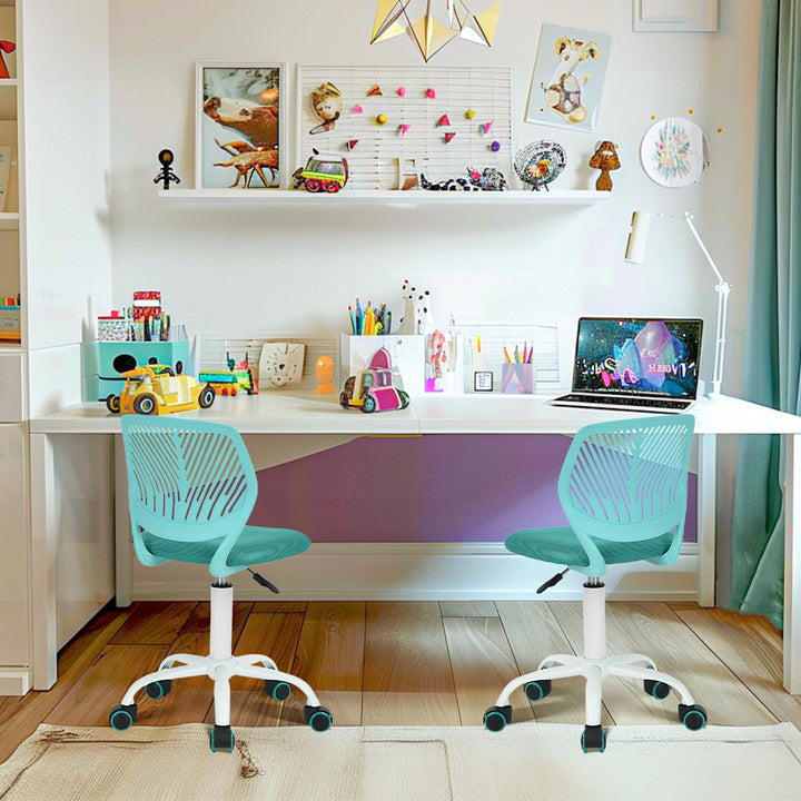 Chaise de bureau pour adolescents en pleine croissance Furniture R, chaise de travail ergonomique en plastique avec hauteur réglable et fonction pivotante