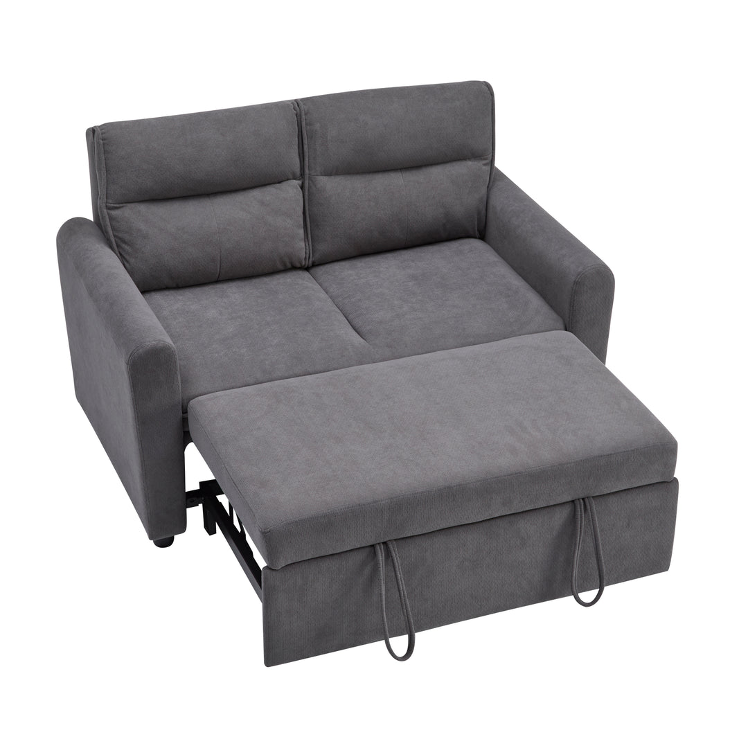 FurnitureR Canape Relaxation Deux Places, Canapé-Lit Pliable, avec Fonction Coulissante, Dossier Réglable, avec Grands Coussins
