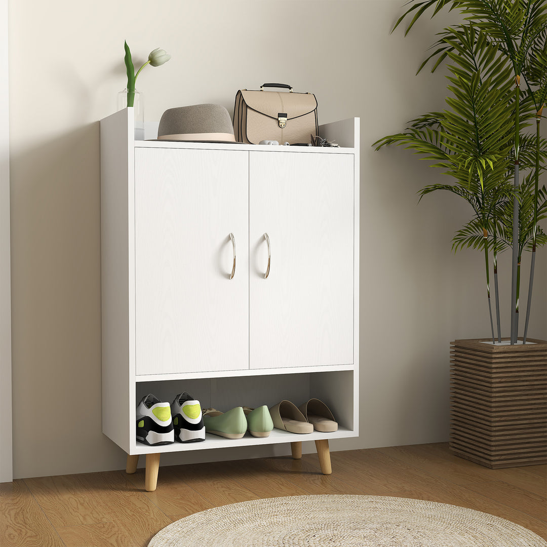 FurnitureR Meuble Sideboard Blanc 1 Pièce, Design Moderne, Bois de Haute Qualité, Rangement Polyvalent, Meubles Fonctionnels