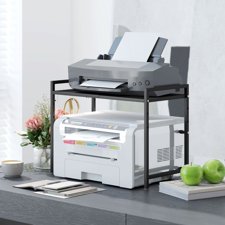 FurnitureR Étagère de Cuisine Noire 1 Pièce, Conception Moderne, Métal Solide avec Stockage Amélioré, Organisation Pratique pour Petits Appareils, Rangement Multiusage avec Charme Élégant