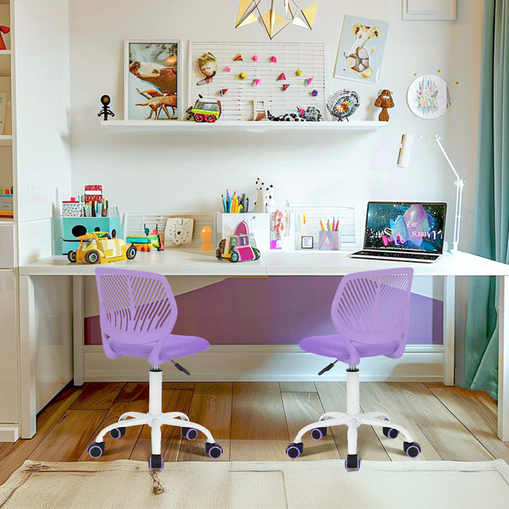 Chaise de bureau pour adolescents en pleine croissance Furniture R, chaise de travail ergonomique en plastique avec hauteur réglable et fonction pivotante