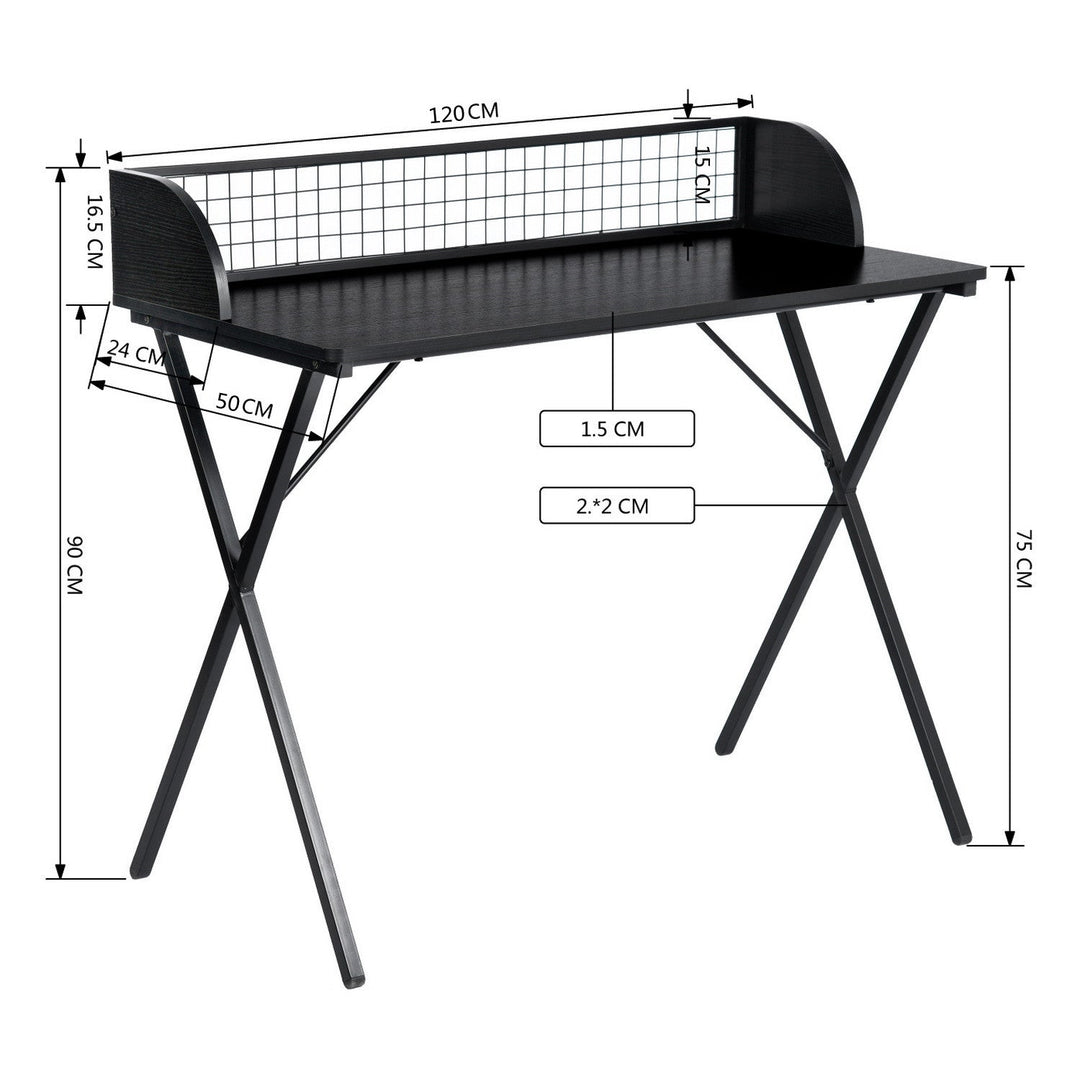 Furniture R Industrial-Chic Computer Desk With Modern Design And Sturdy Metal Frame