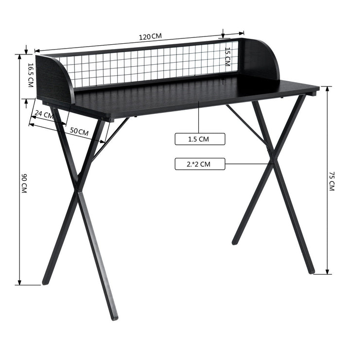 Furniture R Industrial-Chic Computer Desk With Modern Design And Sturdy Metal Frame