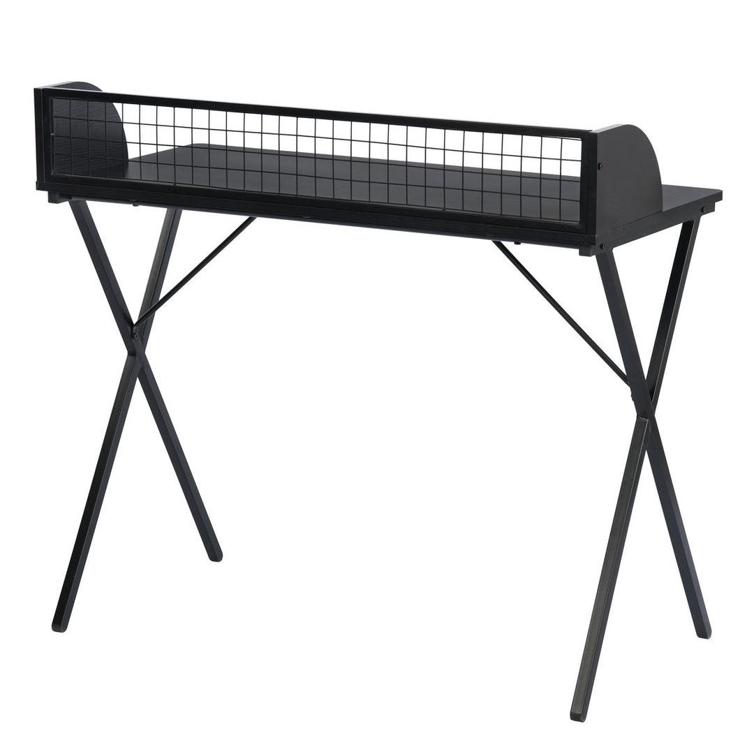 Furniture R Industrial-Chic Computer Desk With Modern Design And Sturdy Metal Frame