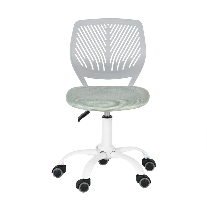 Chaise de bureau pour adolescents en pleine croissance Furniture R, chaise de travail ergonomique en plastique avec hauteur réglable et fonction pivotante