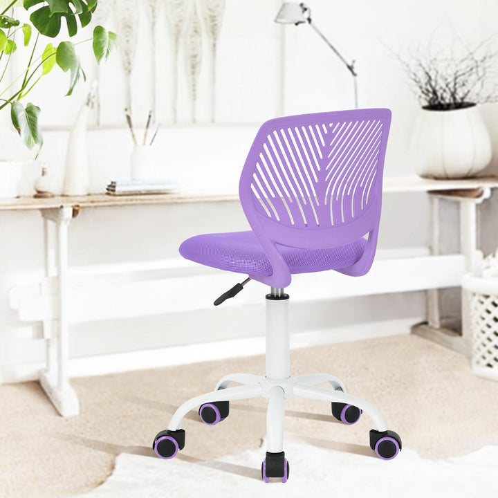 Chaise de bureau pour adolescents en pleine croissance Furniture R, chaise de travail ergonomique en plastique avec hauteur réglable et fonction pivotante