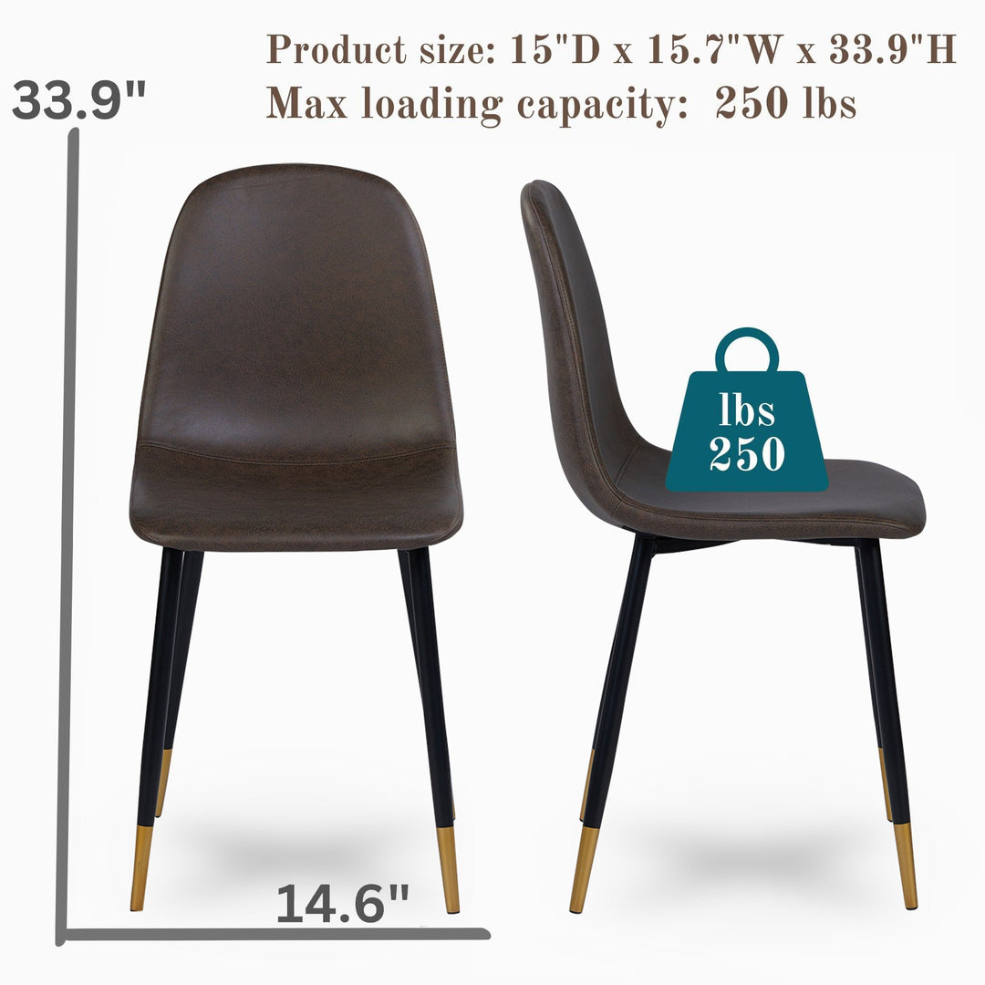 Furniture R Scandinavian Modern Design Leathaire Dining Chairs With Curved Backs And Floor Pads