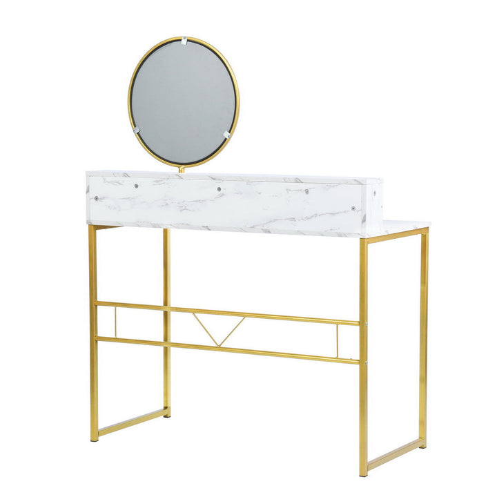 Furniture R Glamorous Makeup Vanity With Storage And Lighting