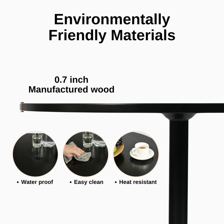 Furniture R Minimalistischer Esstisch aus Holz im skandinavischen Stil mit klaren Linien und lackierter Oberfläche