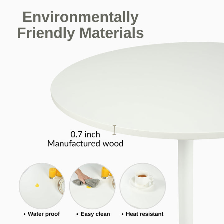 Furniture R Minimalistischer Esstisch aus Holz im skandinavischen Stil mit klaren Linien und lackierter Oberfläche