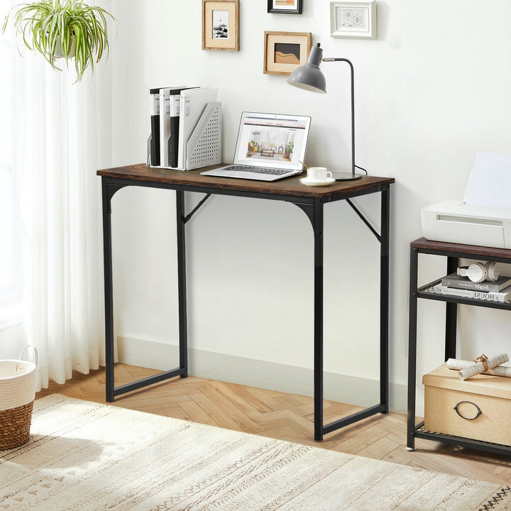 Meubles R Bureau d'ordinateur de bureau à domicile peu encombrant du milieu du siècle, table d'écriture de base