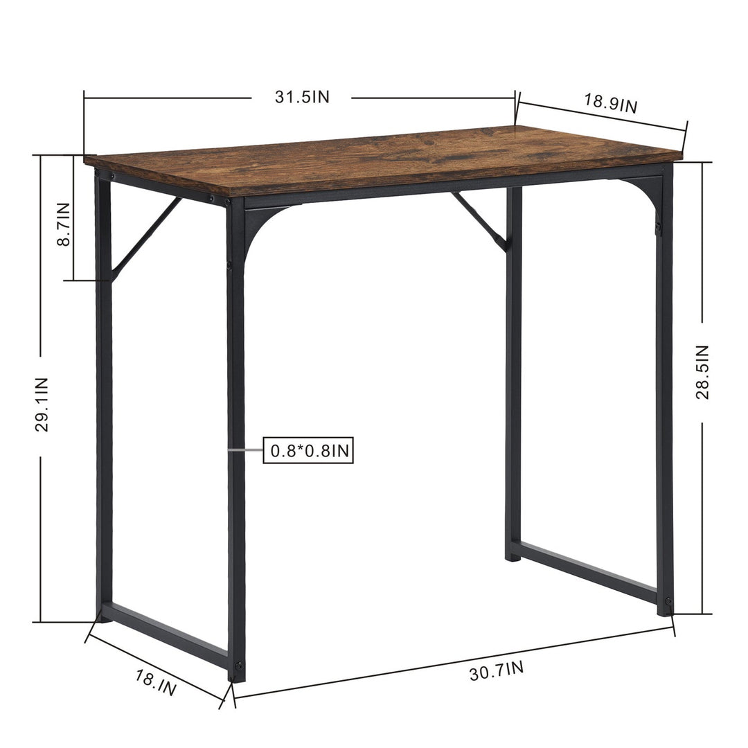Meubles R Bureau d'ordinateur de bureau à domicile peu encombrant du milieu du siècle, table d'écriture de base