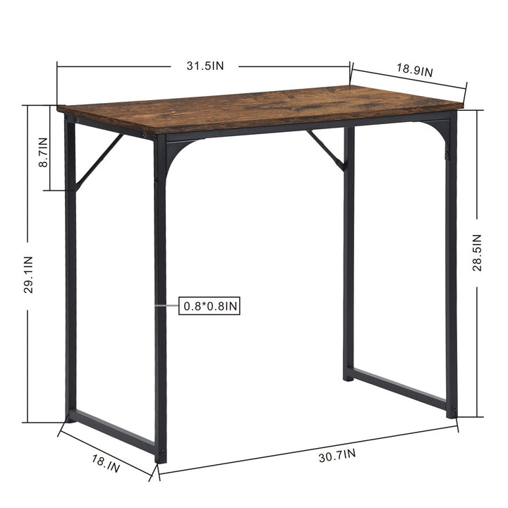 Meubles R Bureau d'ordinateur de bureau à domicile peu encombrant du milieu du siècle, table d'écriture de base