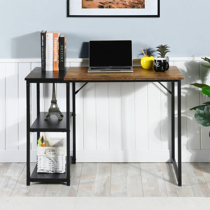 Furniture R Schreibtisch im Mid-Century Modern Design mit Ablage, stilvoller und stabiler Arbeitsplatz