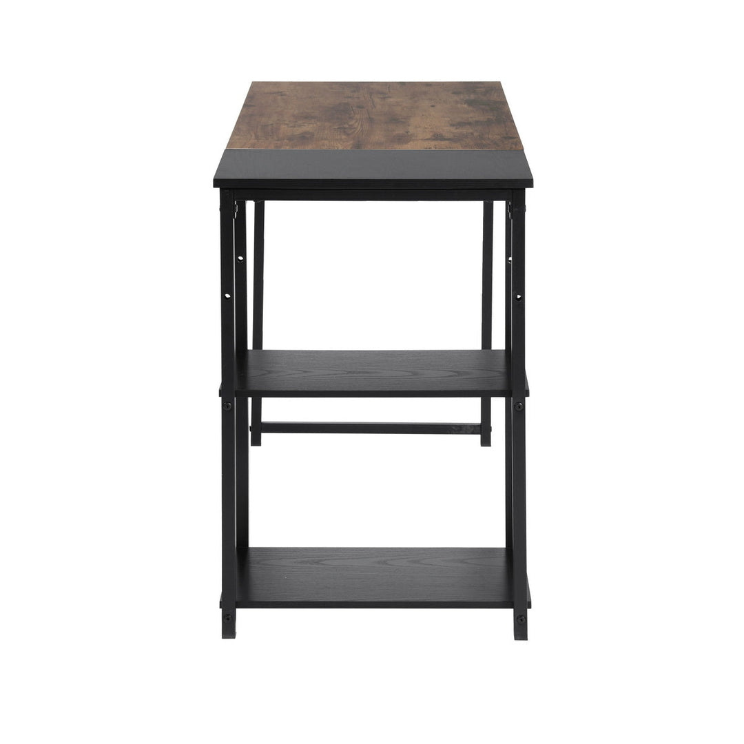 Furniture R Schreibtisch im Mid-Century Modern Design mit Ablage, stilvoller und stabiler Arbeitsplatz