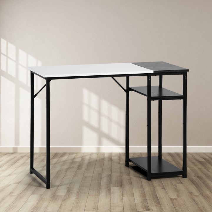 Furniture R Schreibtisch im Mid-Century Modern Design mit Ablage, stilvoller und stabiler Arbeitsplatz