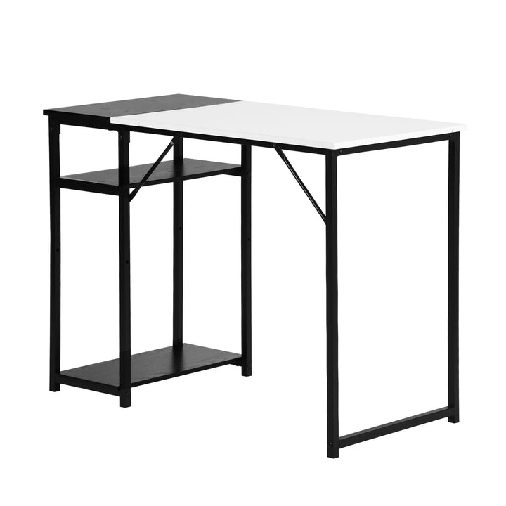 Furniture R Schreibtisch im Mid-Century Modern Design mit Ablage, stilvoller und stabiler Arbeitsplatz