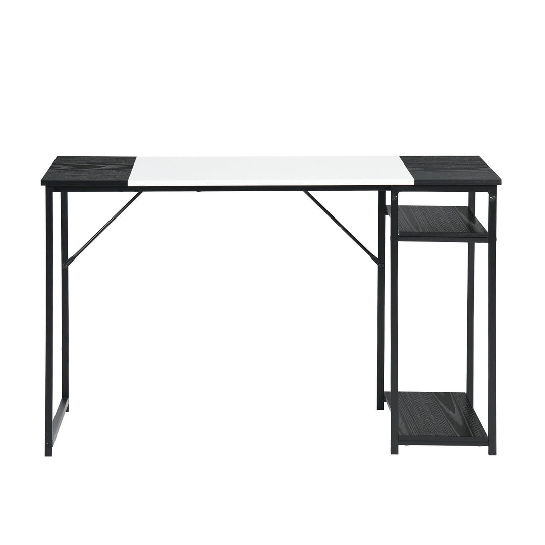 Furniture R Schreibtisch im Mid-Century Modern Design mit Ablage, stilvoller und stabiler Arbeitsplatz